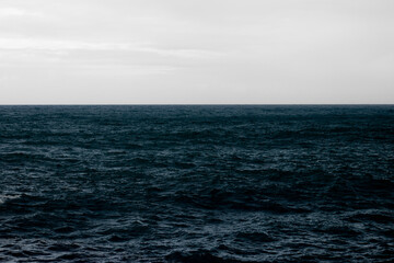 Fototapeta premium Ocean sea wave blue dark seaside