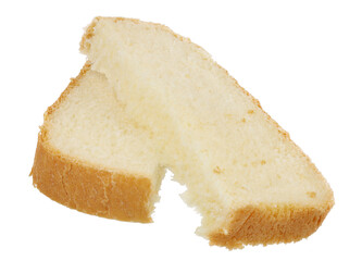 Bread slice isolated on white background
