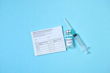 Immune passport or certificate for travel concept. 2019-ncov Covid-19 Corona Virus drug vaccine...