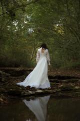 Fototapeta na wymiar bride in dress