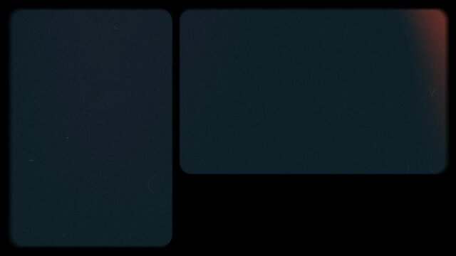 Old film with Lens Flare, Light Leaks and Film Grain for Overlays. Vintage texture with scratches. Alpha channel, transparent background