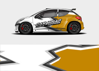 Fototapeta premium abstract background vector for racing car wrap design and vehicle livery 