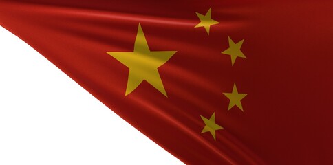 The flag of china illustration red stars yellow.
