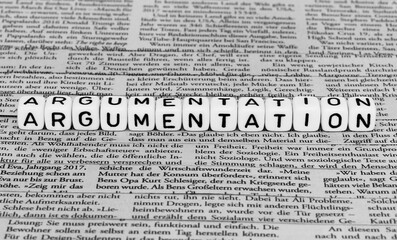 Fototapeta premium Argumentation