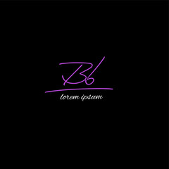 bb beauty monogram and elegant logo design