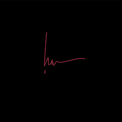 hw beauty monogram and elegant logo design