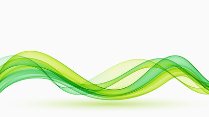 Obraz na płótnie Canvas Vector smooth green wave background Wave flow background