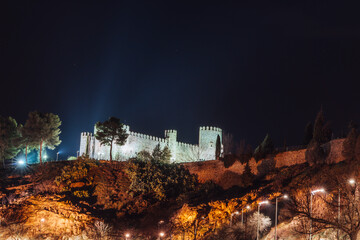 Albergue Castillo San Servando castle light up at night