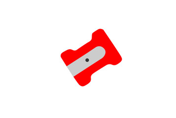Pencil sharpener - sharpener on white background. Vector drawing.