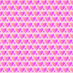 seamless pattern with hearts