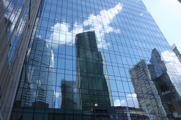 Naklejka premium city skyscrapers in Moscow city