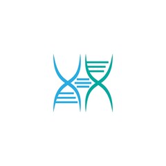 DNA,Genetic sign logo icon design vector