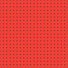 Black and red Polka Dot seamless pattern. Vector background.