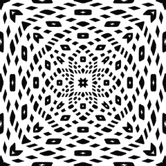 Geometric vector pattern with triangular elements. abstract ornament for wallpapers and backgrounds. Black and white colors. 