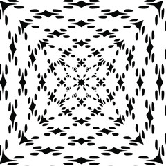 Geometric vector pattern with triangular elements. abstract ornament for wallpapers and backgrounds. Black and white colors. 