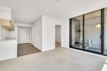 Empty and unfurnished brand new apartment
