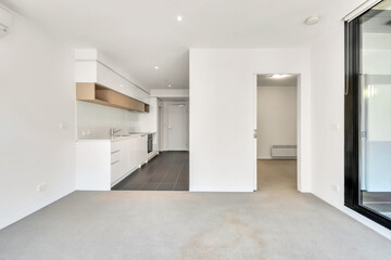 Empty and unfurnished brand new apartment
