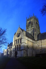 Fototapeta na wymiar St Augustine's Church, Hedon, East Riding of Yorkshire, by night.