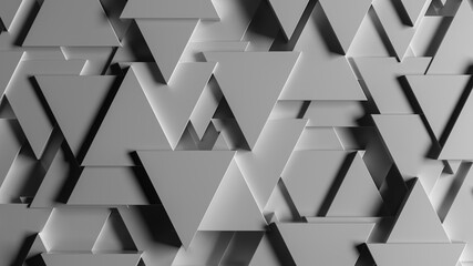 Abstract 3d modern dark grey triangles background