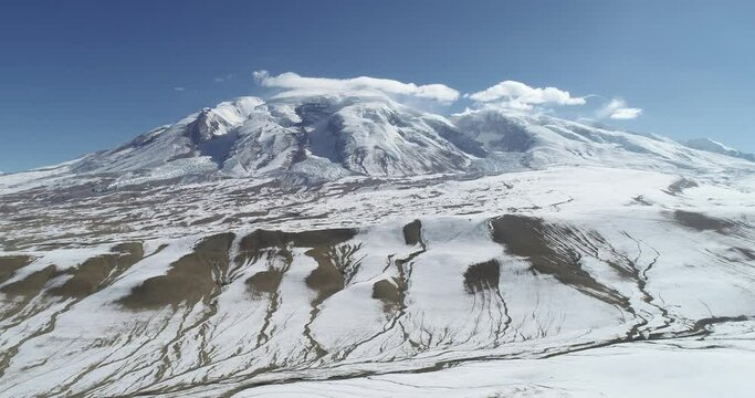 Aerial photography of the natural scenery of Muztagh Ata