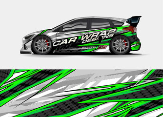 abstract background vector for racing car wrap design and vehicle livery 
