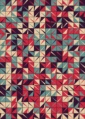 Abstract Geometric Pattern generative computational art illustration