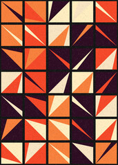 Abstract Geometric Pattern generative computational art illustration