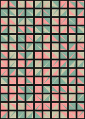 Abstract Geometric Pattern generative computational art illustration