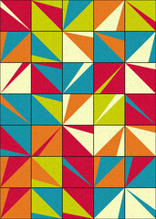 Abstract Geometric Pattern generative computational art illustration