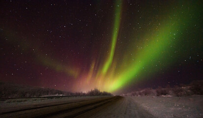 northern lights, aurora night sky