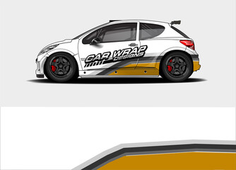 Fototapeta premium abstract background vector for racing car wrap design and vehicle livery 