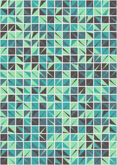 Abstract Geometric Pattern generative computational art illustration