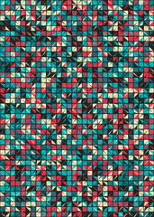 Fototapeta premium Abstract Geometric Pattern generative computational art illustration