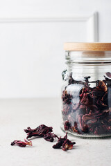 Dried hibiscus.