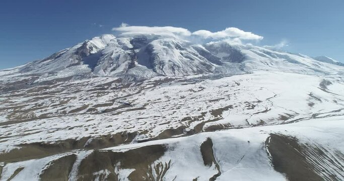 Aerial photography of the natural scenery of Muztagh Ata