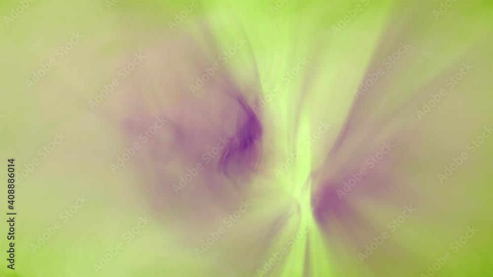 Poster magic soft blurry loop abstract smoke, fog, cloud motion graphic. concept violet green background sc