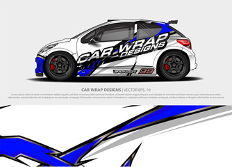 Fototapeta premium abstract background vector for racing car wrap design and vehicle livery 