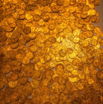 treasure hoard of coins