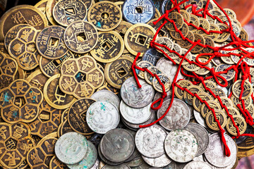 treasure hoard of coins