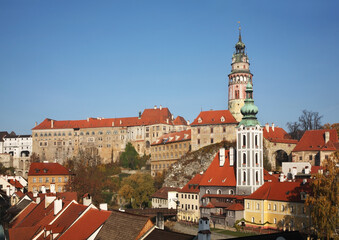 Obraz premium Panoramic view of Cesky Krumlov. Czech republic