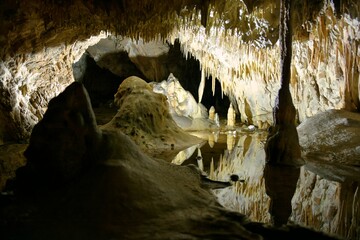 Raj Cave, Undergrounds in Poland, dripstone form, Jaskinia Raj   - obrazy, fototapety, plakaty