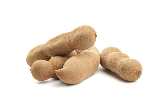 Tamarind fruit isolated on white background
