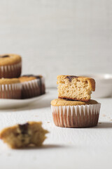 gluten-free curd muffins on the table