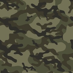 Fototapeta premium army camouflage vector seamless pattern
