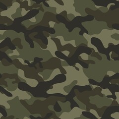 Fototapeta premium military camouflage vector seamless pattern green