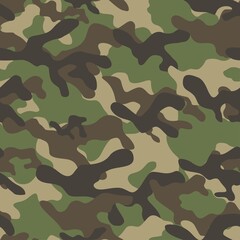 Fototapeta premium military camouflage vector seamless pattern green