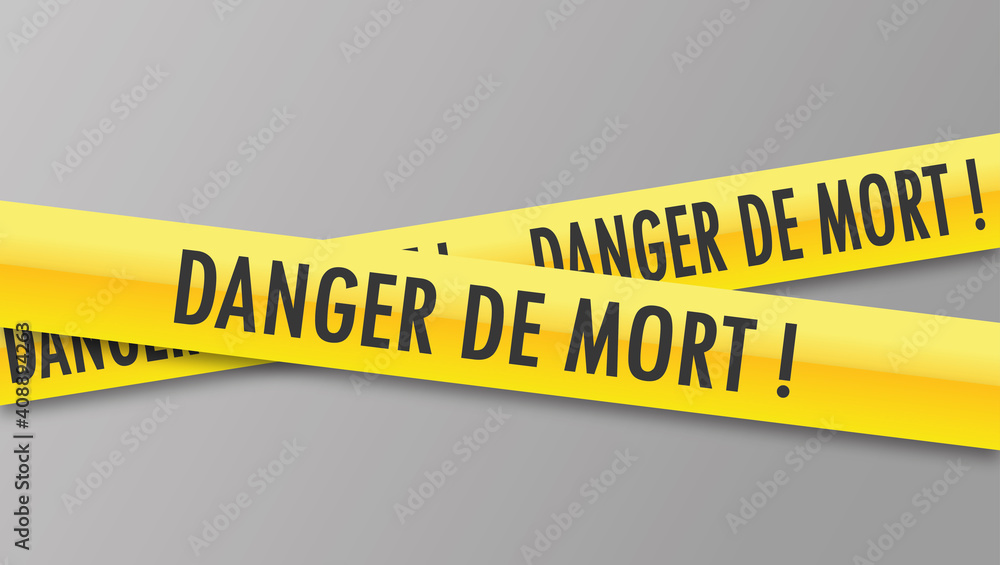 Sticker Logo danger de mort.