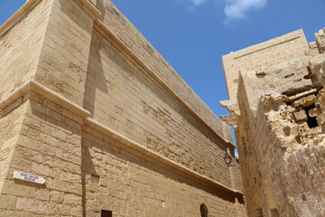 Cittadella Fortress in Rabat Victoria on the island of Gozo, Malta