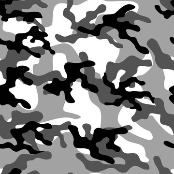 grey Seamless pattern of military texture. Camouflage pattern for textiles