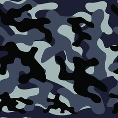 military camouflage vector seamless pattern dark